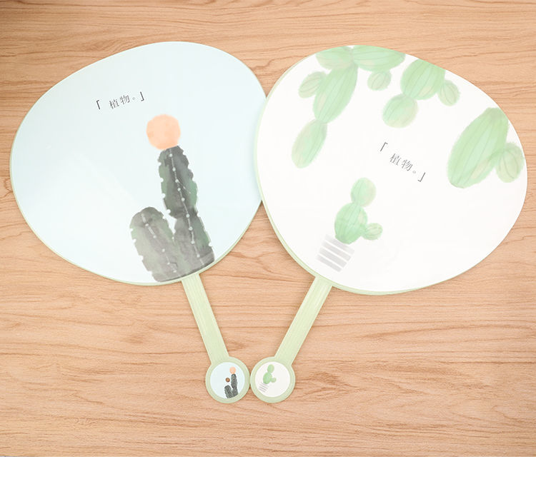 扇子夏天女生pp蒲扇圆形大号手拿扇塑料扑扇清凉扇手摇夏季可爱卡通