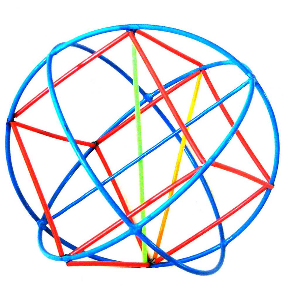 得力同款大号球内接正方体外接球体高中学立体几何模型教具数学具铁