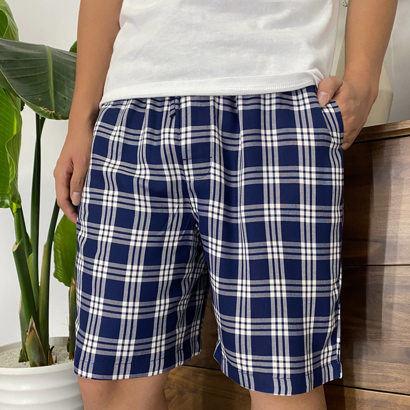 恒源祥特价捡漏大尺码男士睡裤夏天短裤棉宽松薄款棉大裤衩裤叉沙滩裤