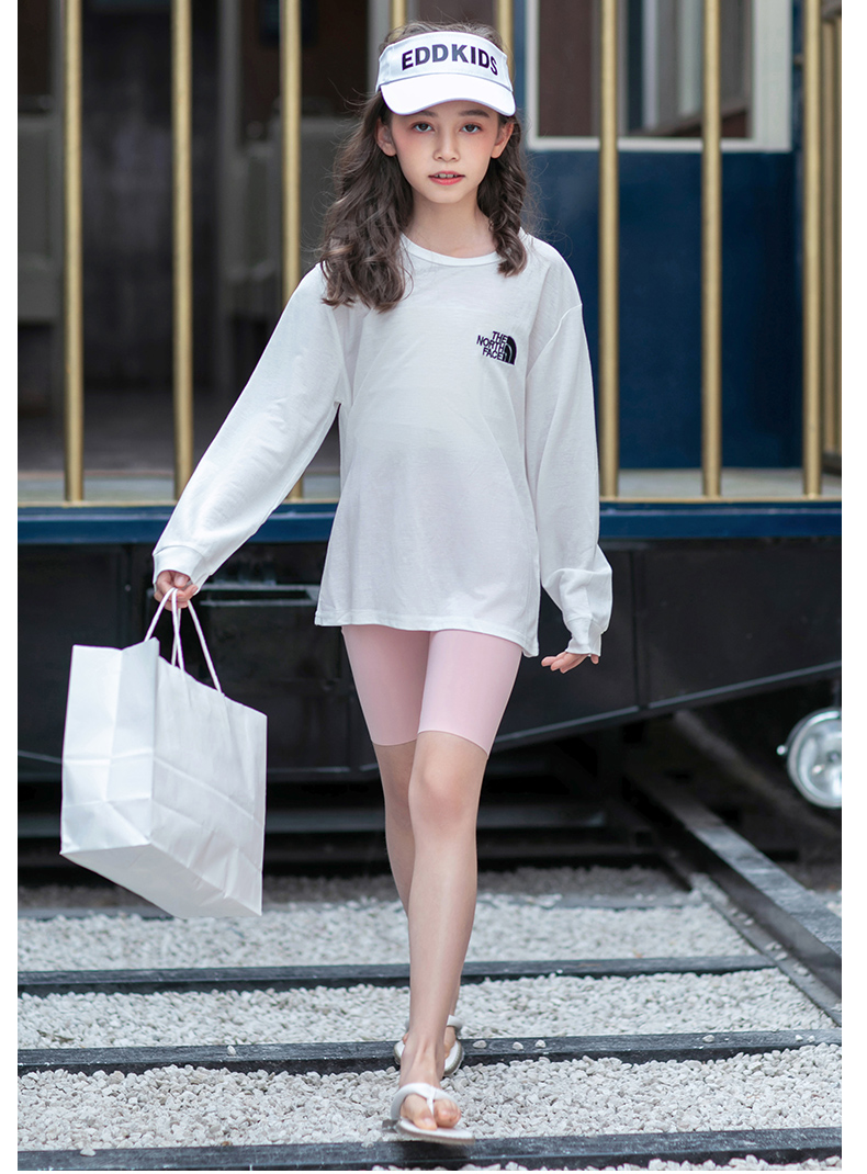 分安全裤薄款夏季瑜伽打底裤外穿短裤高腰芭比裤 慵懒灰(印花)-三分款