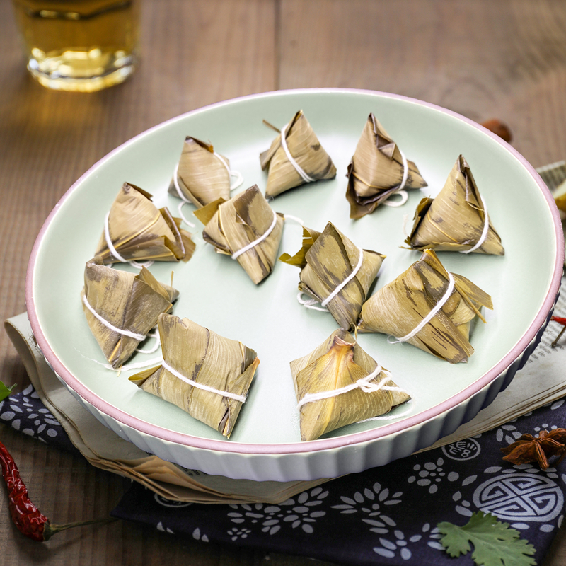 迷你粽一口粽50个白米小粽子酒店自助餐早餐粽子馅素食 1袋试吃装(10