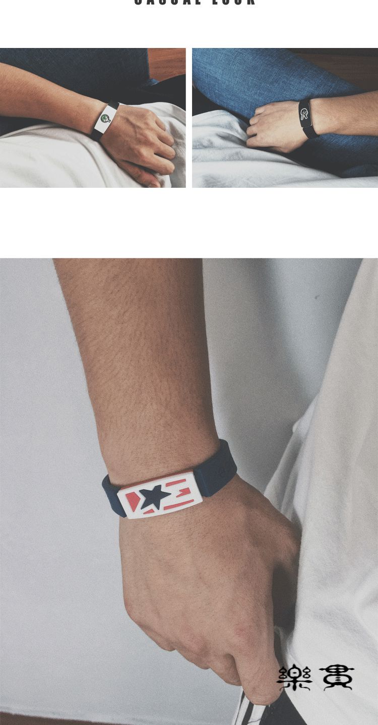 乐贯欧美凯里欧文同款deucebrand篮球运动能量正反两面个性男女手环