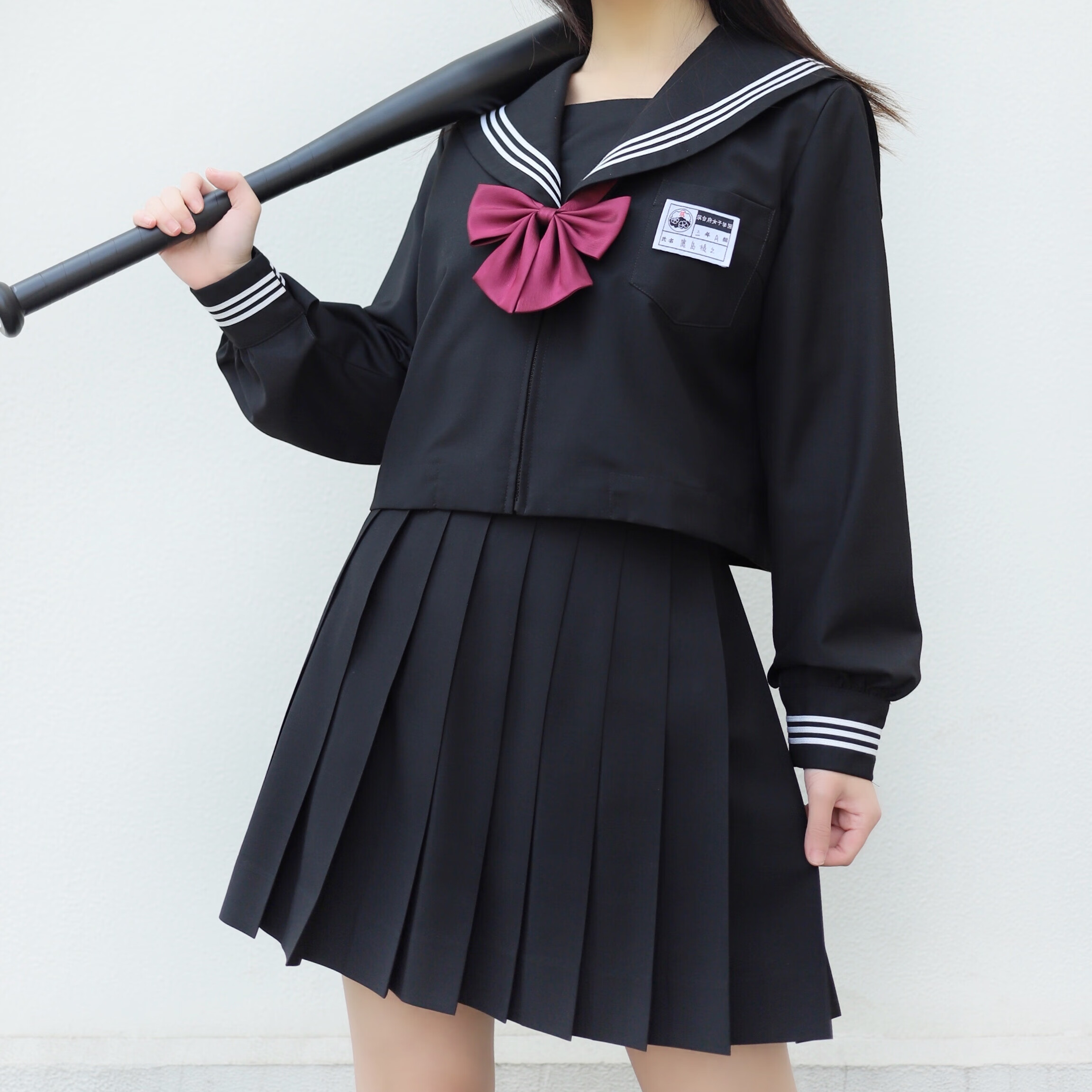 商场同款pauzto轻奢川井制服正版日制基础款版型jk百褶裙短裙中裙纯色