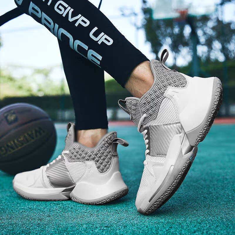 耐ke威少3代实战aj篮球鞋低帮男女学生球鞋雪花白灰全迷彩战靴 官网鞋