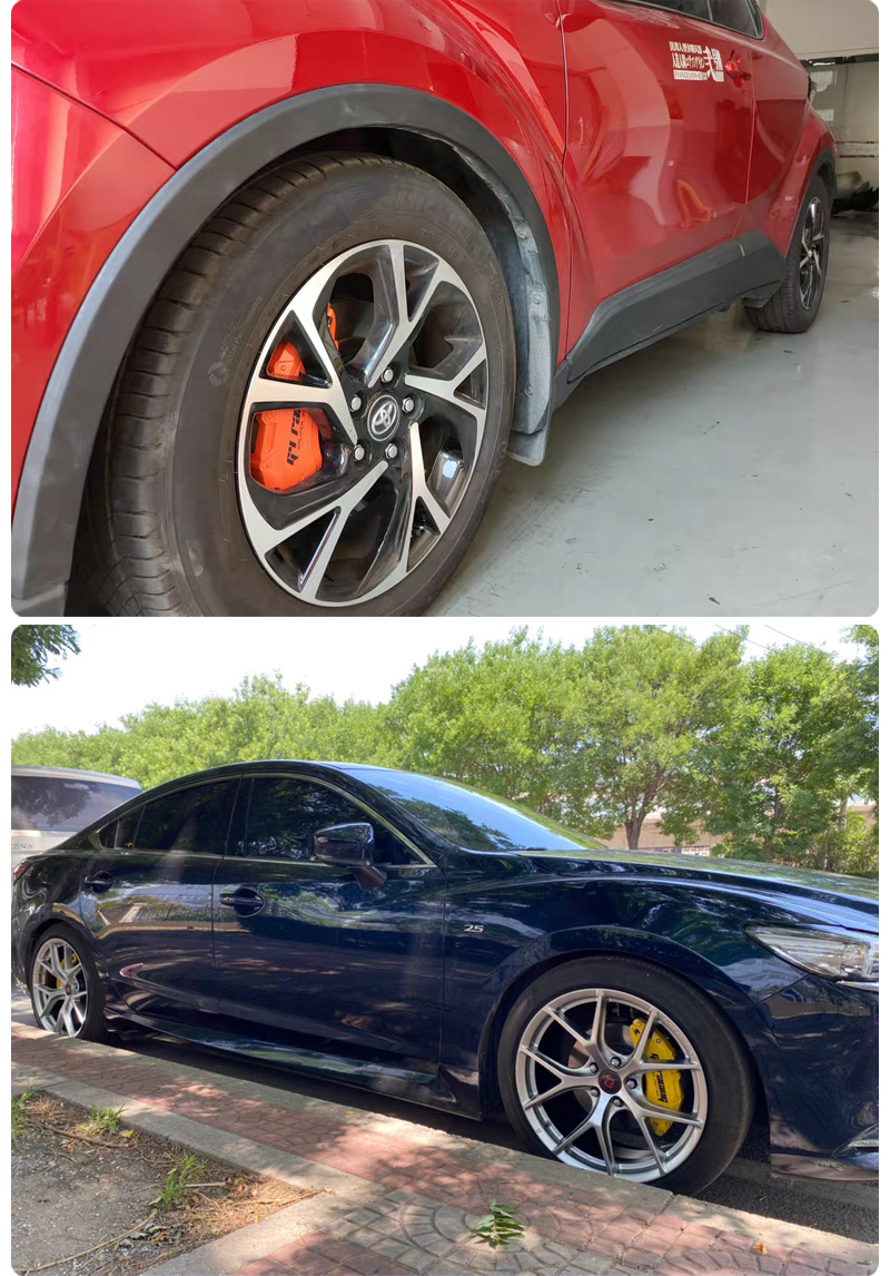 适用于大众本田思域丰田刹车卡钳罩改装套卡钳喷漆改色g4装饰配件