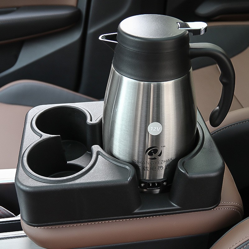 车载烧水壶煮泡面热水壶24v大车用电热水壶12v通用电加热水壶货车电