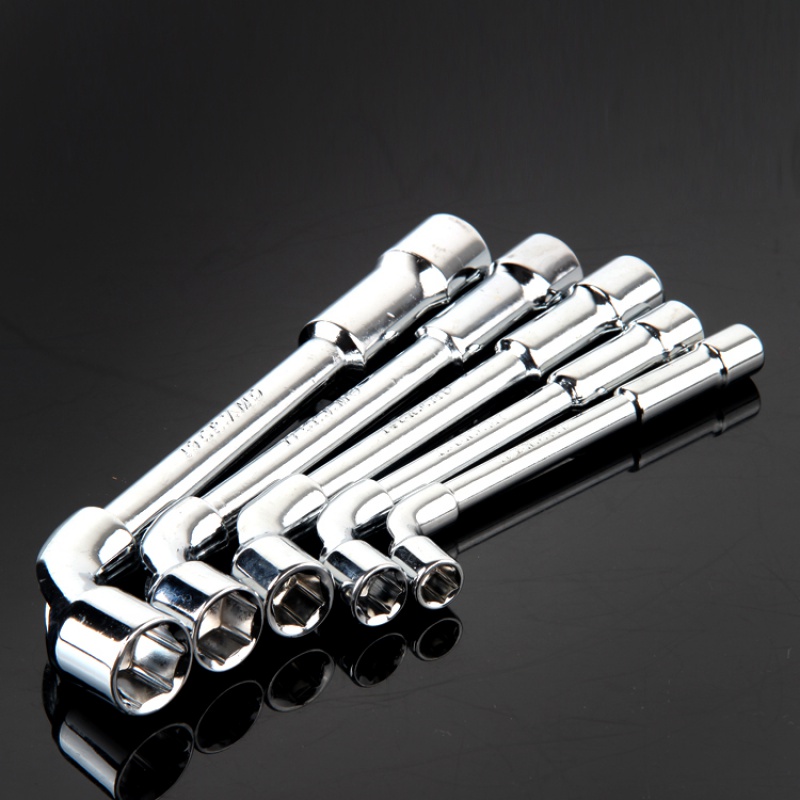 套头套筒扳手七字铜板套简工具24mm13-10号套桶弯把搬手单个板手 穿孔