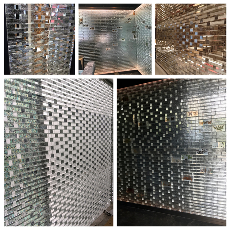 玻璃砖透明方形实心水晶砖隔断墙砖创意彩色气泡砖热熔幕墙