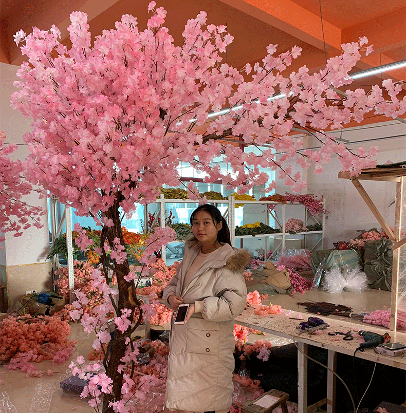 【京选好物】室内大型仿真树许愿树樱花树大型日式餐厅装饰假桃花树