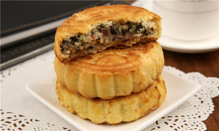 东北老式手工月饼 扎兰屯其氏鼎丰双酥王京酥王月饼500g 2 双酥王1袋