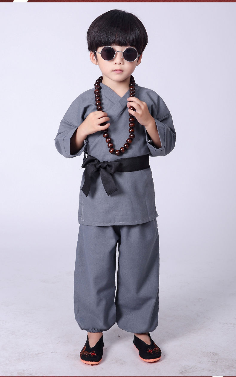 【特价捡漏】小和尚衣服儿童和尚服宝宝套装小沙弥僧袍少林寺棉麻婴儿