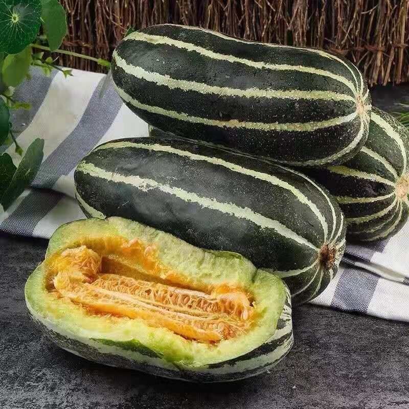 甜瓜种籽羊角蜜薄皮香瓜高产水果 精装405粒  化肥 甜掉牙甜瓜【图片