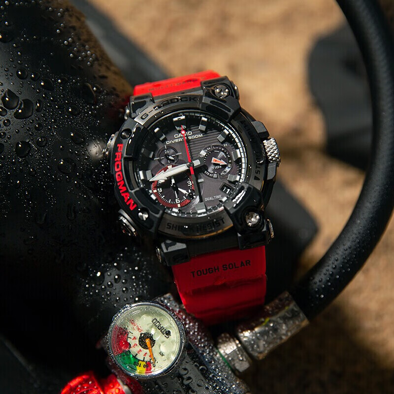 卡西欧gshock蛙人航海系列防水太阳能电波对时蓝牙男士运动手表gwf