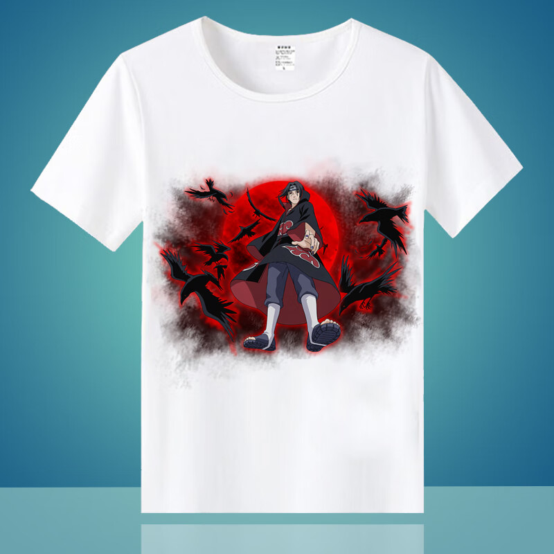 火影忍者衣服 漩涡鸣人 自来也 佐助 鼬周边动漫短袖t恤男女夏季 1