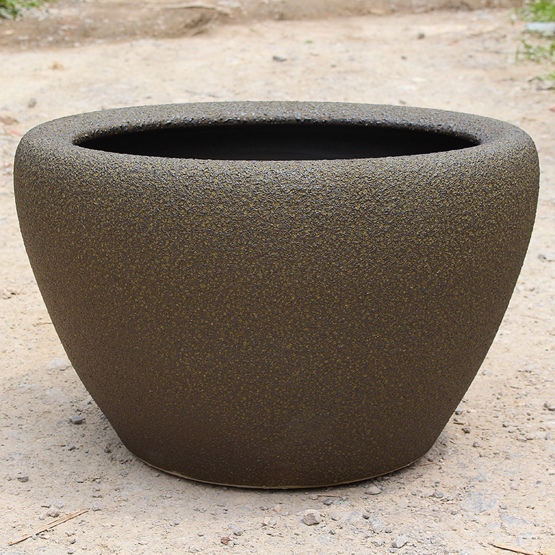 瓷小奴粗陶地缸景德镇陶瓷鱼缸水缸养鱼庭院特大号睡莲荷花缸室外养鱼