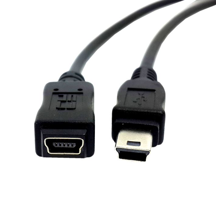 miavitominiusb公对usb母转接头梯t型口360行车记录仪数据线电源连接