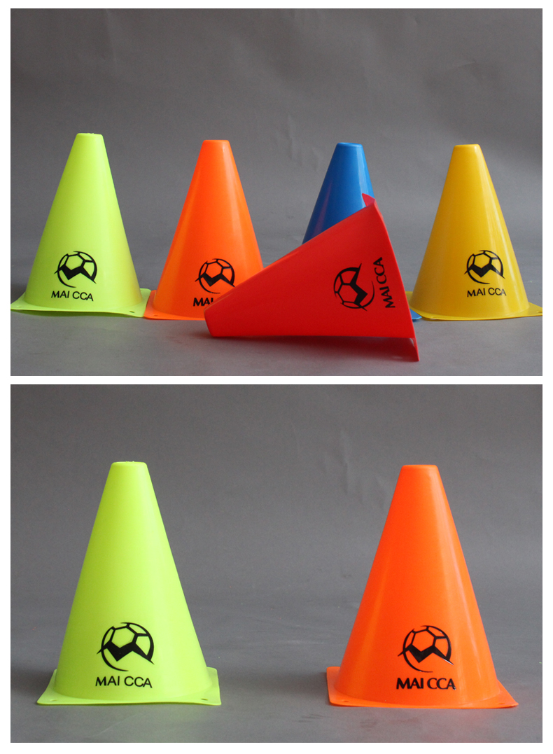 足球训练标志桶 障碍物 标志锥雪糕筒 训练锥 校园足球训练器材 麦卡