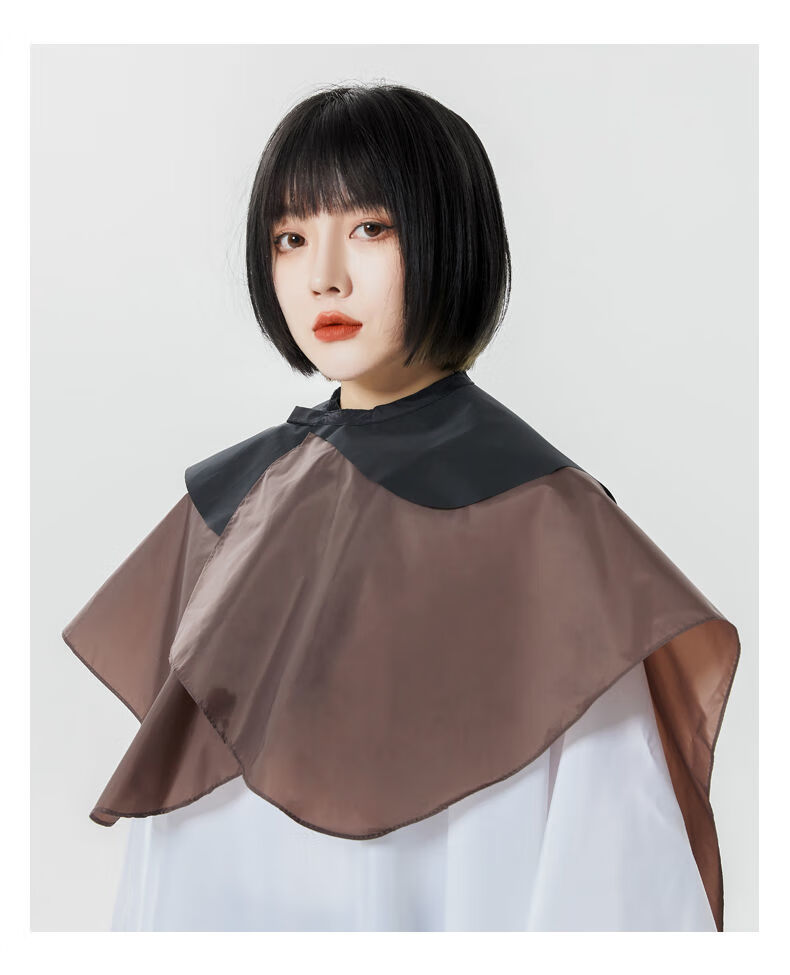 染发披肩发廊理发披肩垫肩烫染洗头染发焗油家用剪发防水双层加大围布