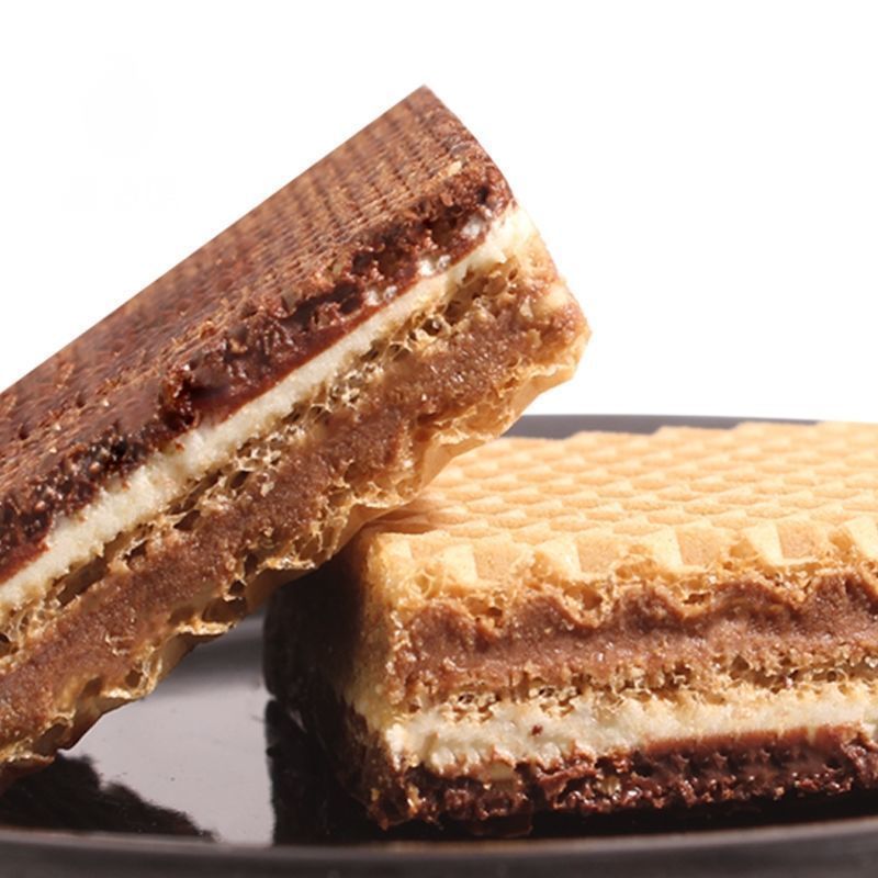 猫村长spitz威化奥地利进口施皮茨牛奶草莓榛子味饼干零食25g*5袋/组