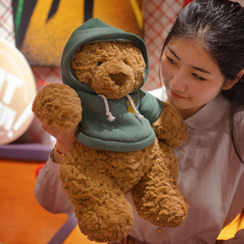 巴塞罗那熊ins泰迪熊公仔毛绒玩具巴塞罗熊生日礼物女玩偶布娃娃可爱