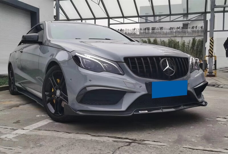 适用于w207奔驰e级ecoupe改装碳纤维小包围前唇前铲侧裙后唇尾翼刀锋