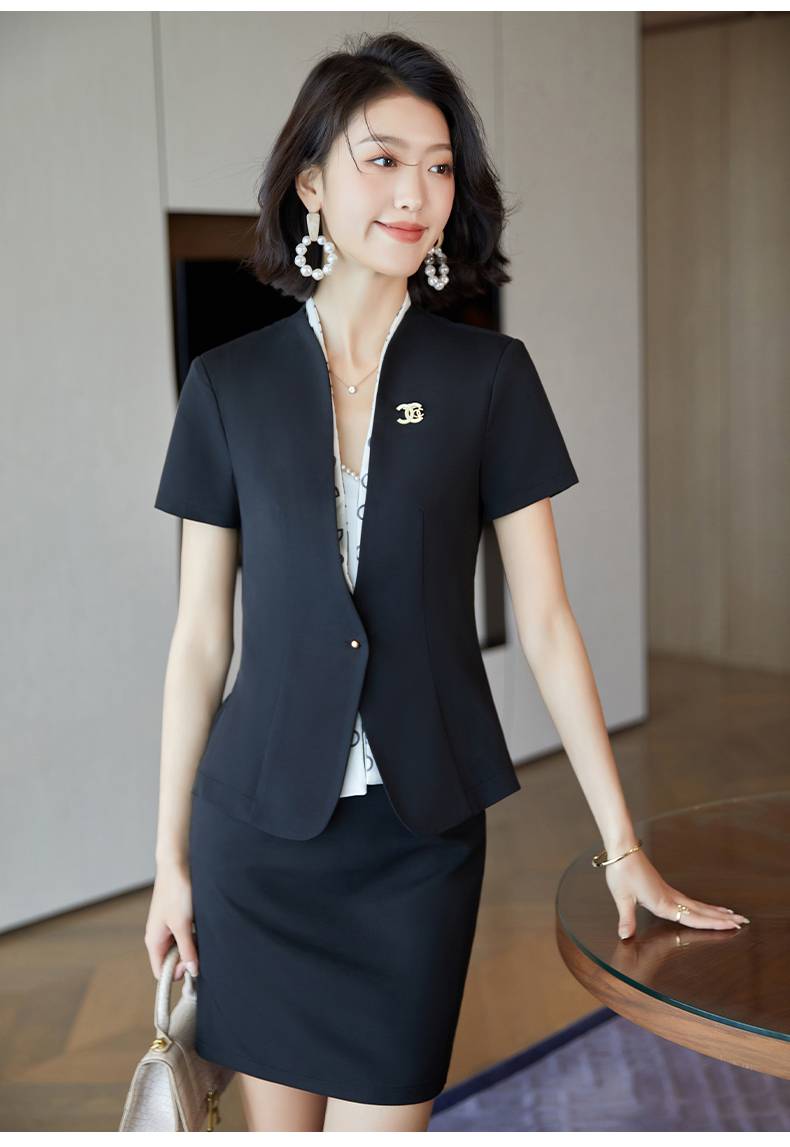 俞兆林旗舰店西装套装女夏季薄款职业气质酒店前台夏天正装工作服夏款