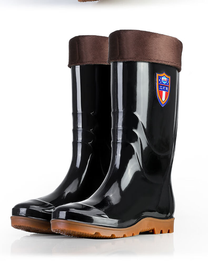 男士雨鞋大码水鞋大号雨靴加绒加肥加大码高筒水鞋胶鞋 定制联名款
