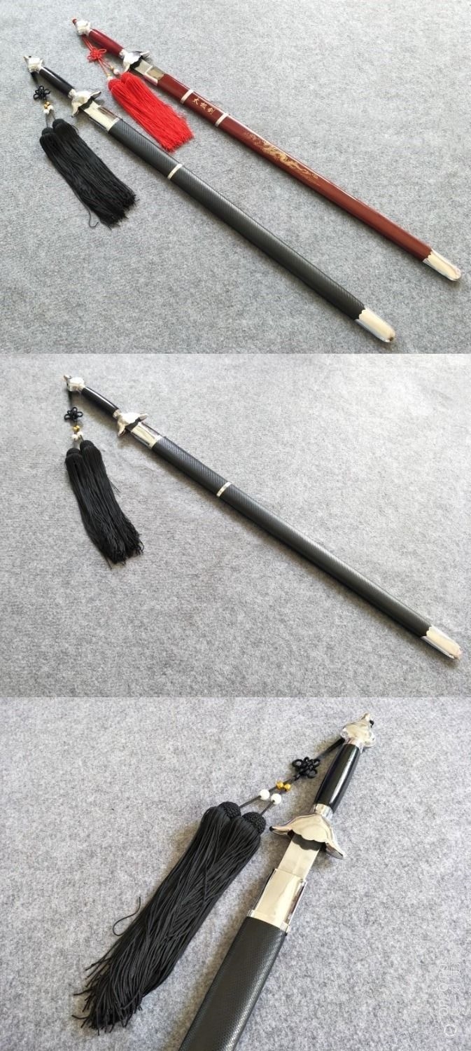 太极剑伸缩武当太极剑软剑响剑武术表演剑男女成人儿童健身晨练剑半硬