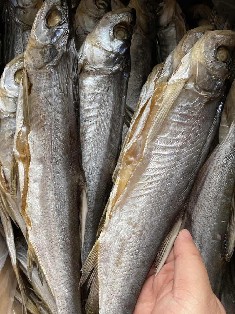湖北特产风干刁子鱼大白刁翘嘴鱼咸鱼腊鱼水产干货20cm 大刁子鱼500g