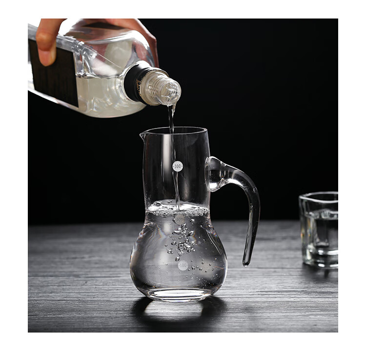 洋酒分酒器100ml酒吧专用洋酒扎壶白洒分酒器500ml刻度分酒器洋酒 12