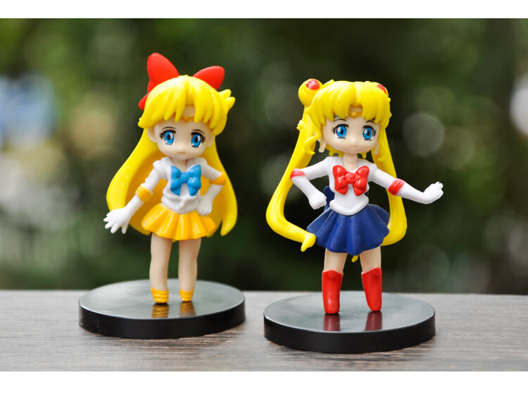 美少女战士盲盒公仔女生礼物新款q版模型水兵月月野兔小小兔玩偶女孩