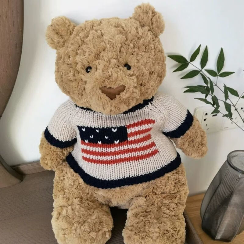 巴塞罗那熊衣服胖胖熊巴塞罗熊小熊替换换洗毛衣卫衣帽送女生女孩子