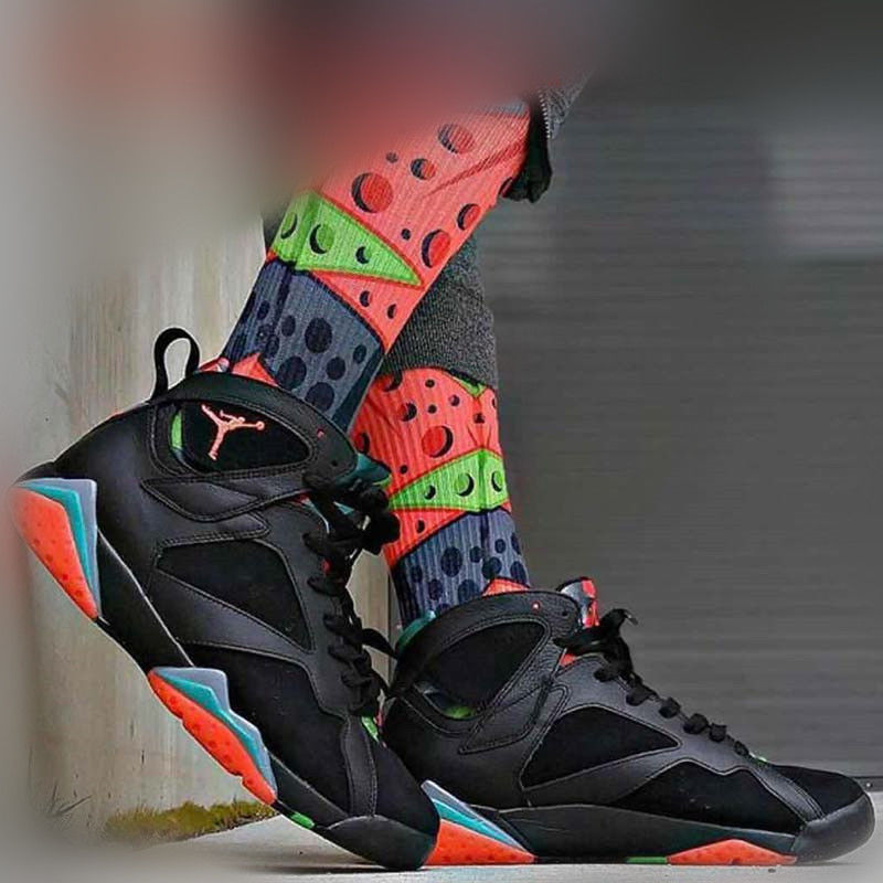 耐克nike品质莆田aj官网乔7代热熔岩男女鞋篮球鞋aj7毛衣奥运黑红