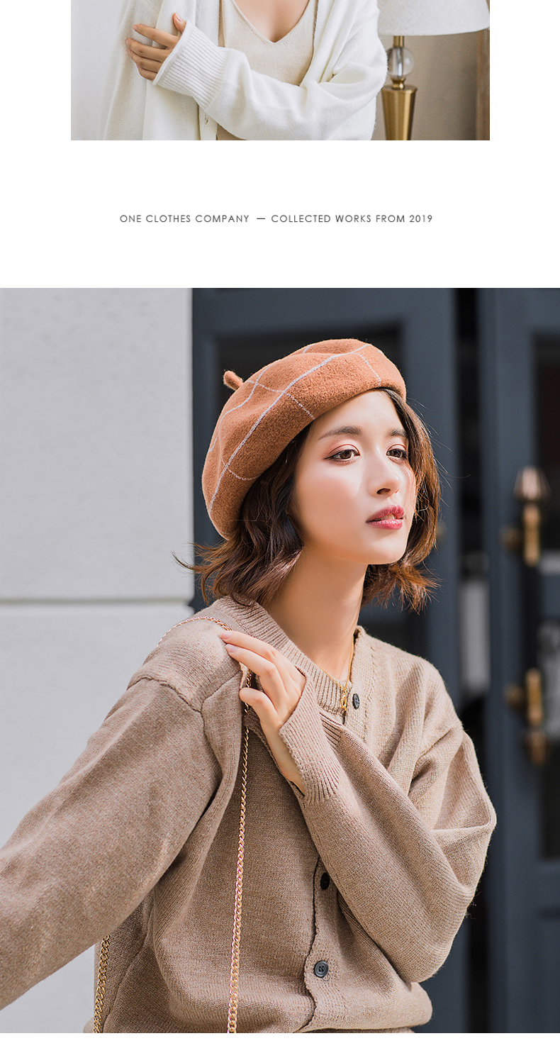 贝雷帽女秋冬韩版日系百搭南瓜画家帽羊毛冬天复古网红英伦蓓蕾帽