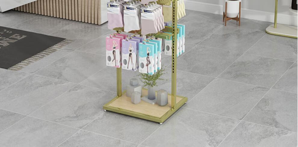 正杨智尚 活动调节袜子架商场中岛丝袜架男士盒装短裤架调节双面正