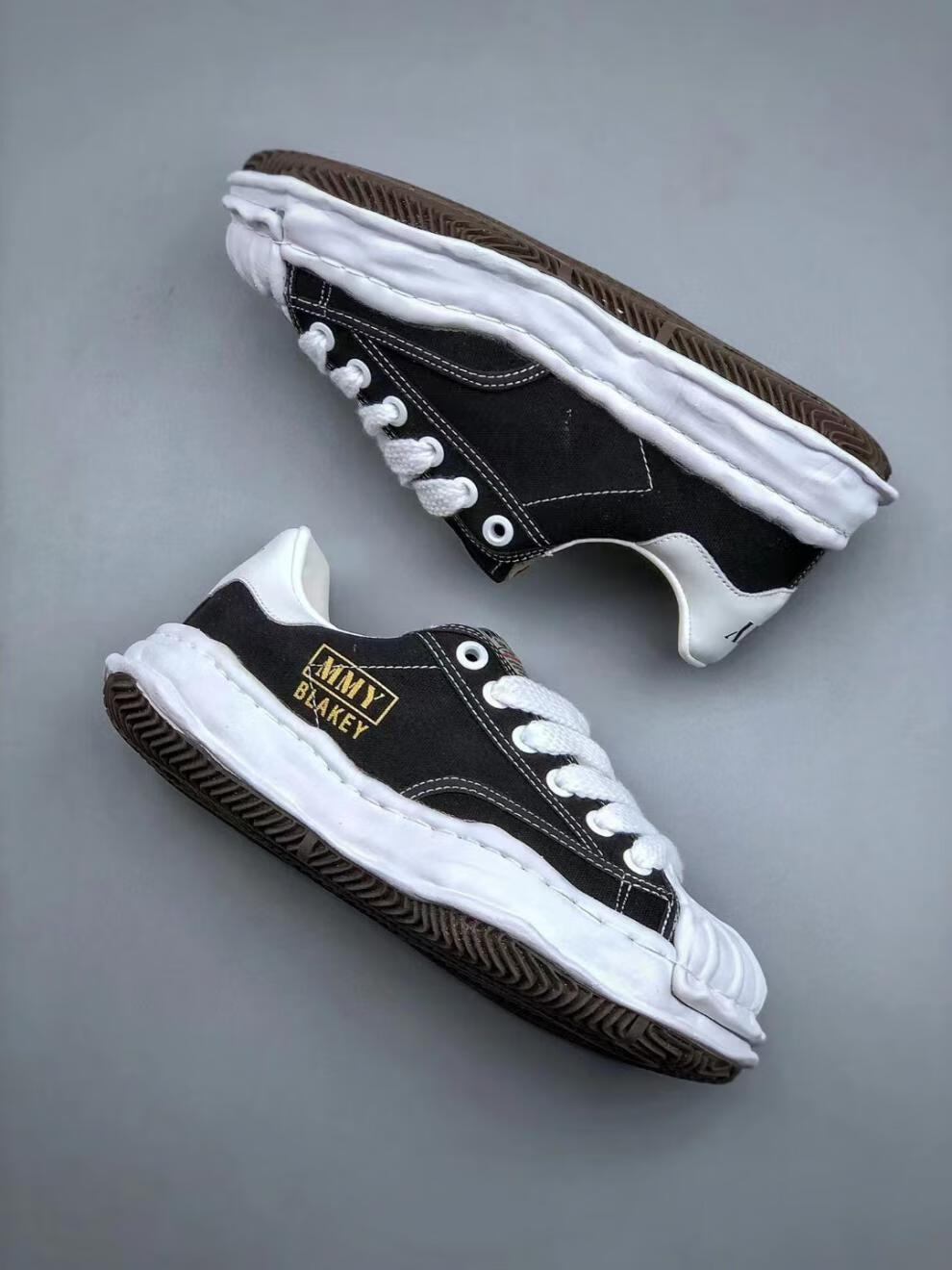 三原康裕溶解鞋刘德华同款mmy刘德华同款复古男女板鞋厚底情侣小白鞋