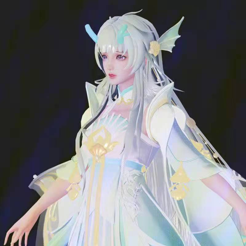 王者荣耀瑶瑶公主cos服【现货】西施游龙清影王者荣耀cos服fmvp原创套