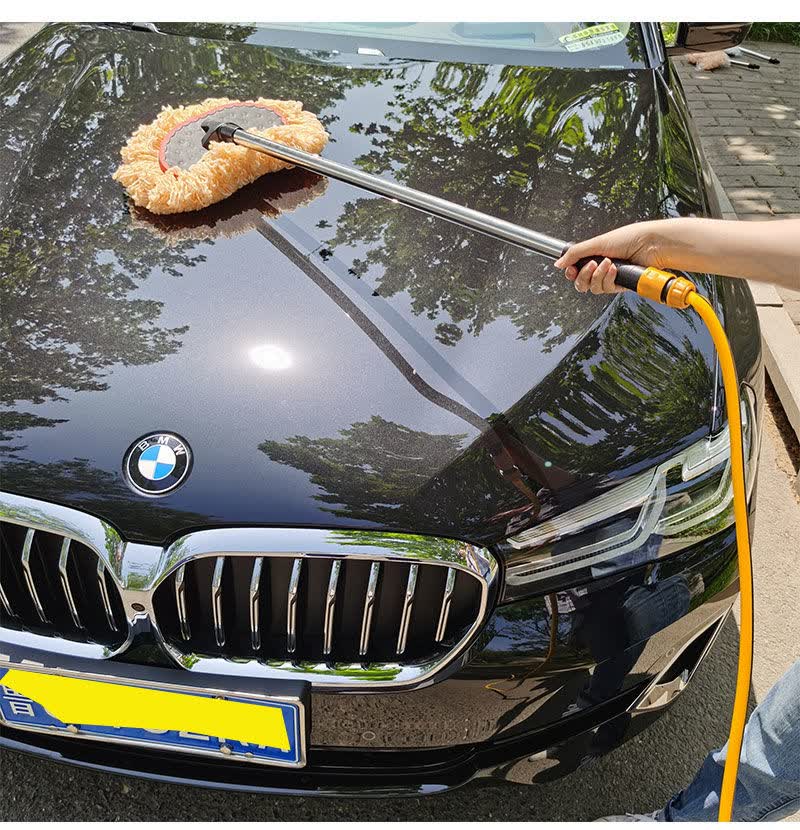 洗车拖把通水洗车工具擦车拖把软毛车刷车用品通水毛刷洗车刷神器牛奶