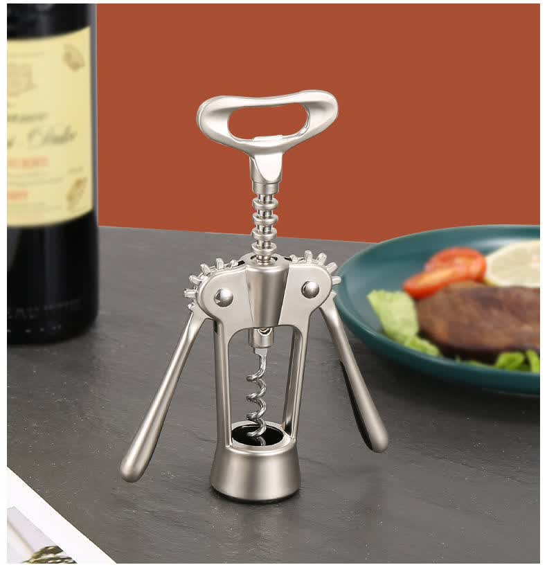 红酒开瓶器气压式创意多功能红酒开瓶器多功能葡萄酒开酒器家用钢启瓶