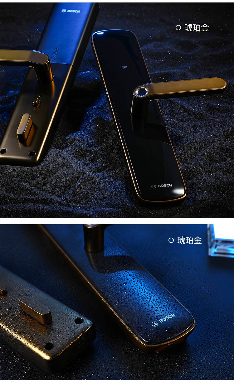 博世(bosch)指纹锁家用防盗门锁电子锁密码锁入户门双开门智能门锁id