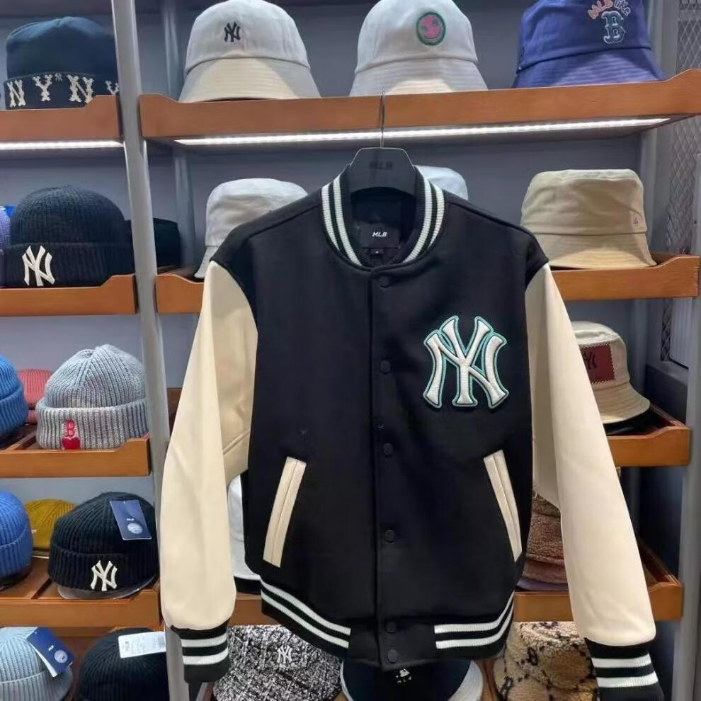 m·l·b潮牌ny杨基队棒球服学院外穿ins简约韩式情侣款夹克外套most