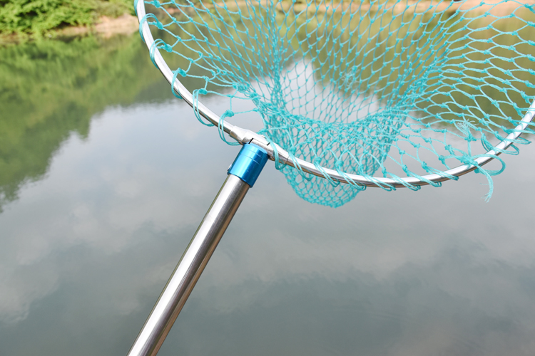 加厚加粗抄大鱼不锈钢抄网大马力超结实尼龙网兜钓鱼网抄大物捞鱼