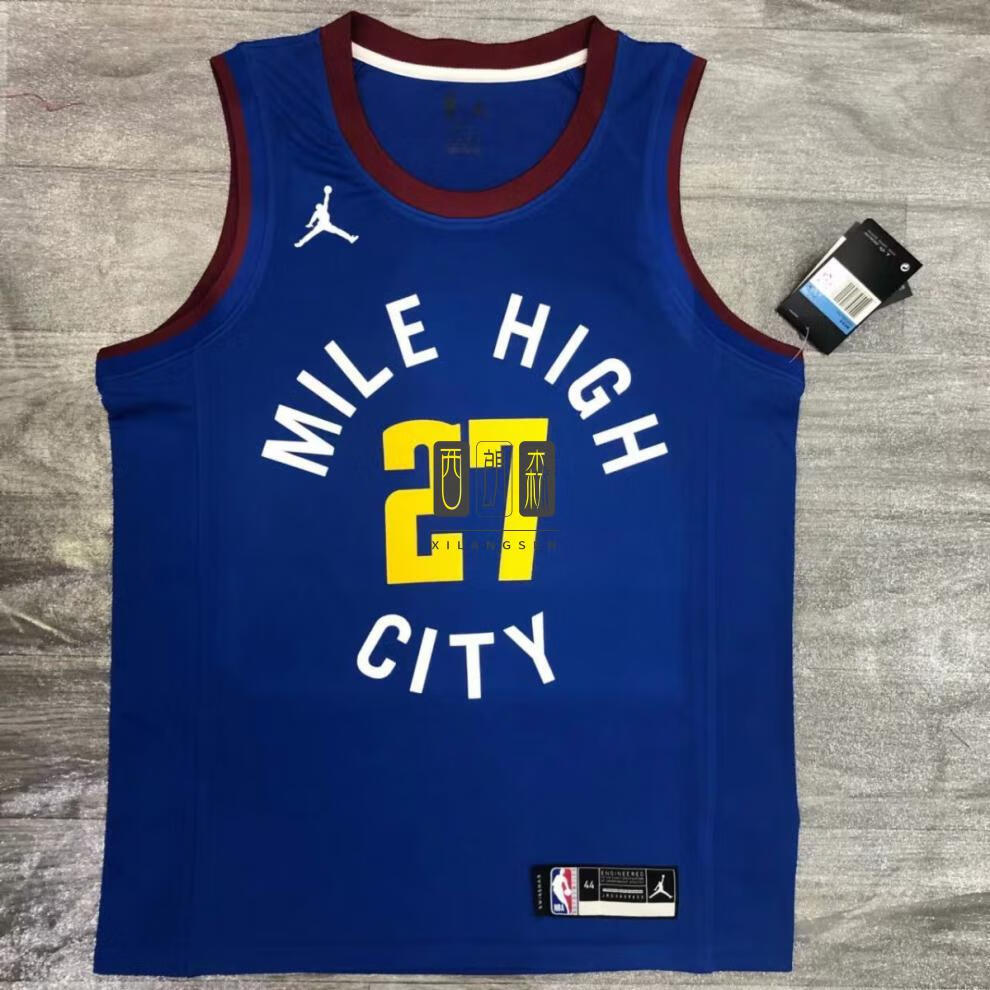 店同款22赛季掘金队城市版nba篮球服15号约基奇球衣27号穆雷50号戈登m