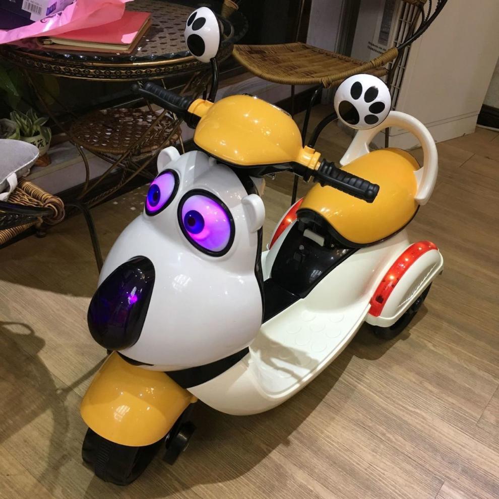 倒霉熊电动车倒霉熊儿童电动车摩托车可坐大人带遥控充电男女孩宝宝