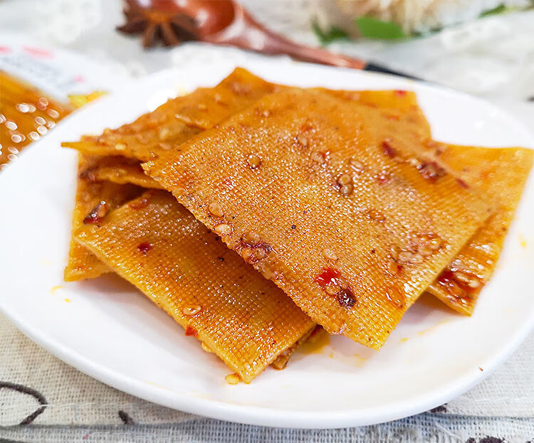 5折 湖南特产抱在怀里王奶奶做的big大豆干香辣味称重500g豆皮千张