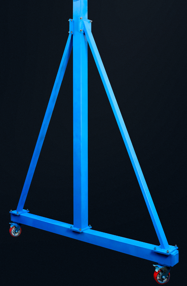 小吊机龙门架手推龙门吊移动小型门吊行走家用工地吊机定制1/2/3电