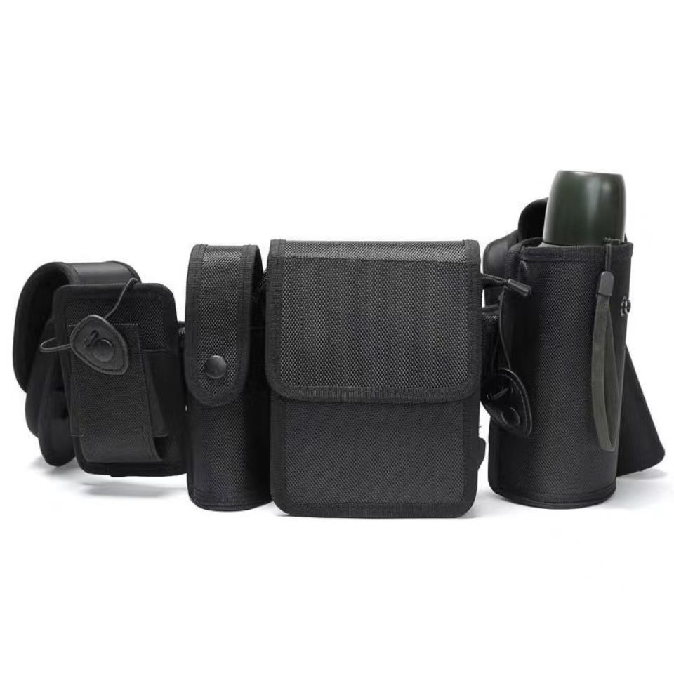 懒人腰带保安门卫治安多功能巡逻户外执勤安检战术八件套腰带 荧光绿