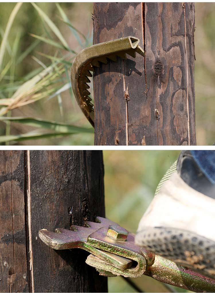 标沐 爬树神器 猫爪子 爬树脚扣木杆脚扣爬树神器电信油炸杆脚爬爬树