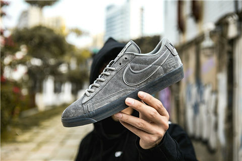 开拓者blazer联名卫冕深灰男鞋女鞋低帮情侣休闲鞋3m反光男女鞋复