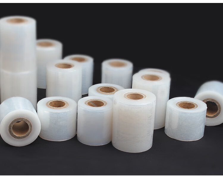 厨聚德 小卷pe环保缠绕膜捆菜膜商用小号打包外卖打包盒封口保鲜膜